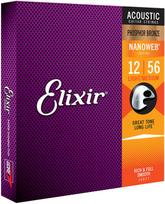 Stygos ak. gitarai Elixir 16077 0.012-0.056 Phosphor Bronze Nanoweb