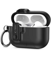 Juodas dėklas Apple Airpods Pro 3 ausinėms "Tech-Protect Slim Hook"