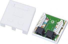 Alantec GN002 wire connector 2xRJ45 White