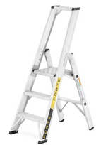 Kopėčios aliuminės, vienpusės FORTE | 3 pakopų 64-142cm