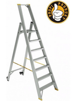 Kopėčios aliuminės, vienpusės FORTE | 6 pakopų 127-210cm