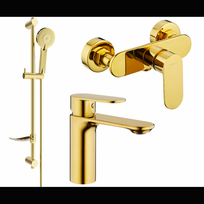Mexen Milo DF40 dušo komplektas, auksinis - 71304DF40-50
