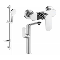 Mexen Milo DF05 dušo komplektas, chromas - 713154DF05-00