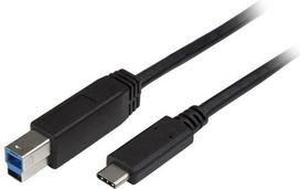 USB-C į USB-B kabelis - STARTECH - 2 m - USB 3.0 - Vyras/Vyras - Juodas