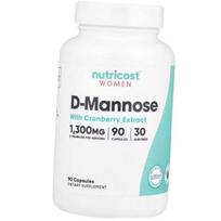 D-manozė su spanguolių ekstraktu, D-Mannose with Cranberry Extract, Nutricost (72647010) 90caps