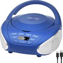 "Gueray" CD grotuvas Nešiojamasis "Boombox" radijo imtuvas su CD grotuvu CD grotuvas su garsiakalbiu Ekrano palaikymas FM radijo atminties funkcija PROG atkūrimas AUX atkūrimas Mėlyna
