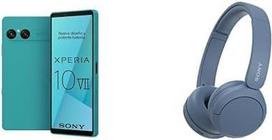 "Sony Xperia 10 VII" - 6,1 colio 19,5:9 OLED su 120 Hz, 5000 mAh baterija, 16 mm itin plataus kampo objektyvas, 3,5 mm garsas, "Android 15", IP65/68, turkio spalvos + WHCH520