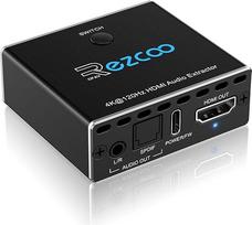 8K@60Hz 4K@120Hz HDMI2.1 garso išvestis 2 in 1 Out,48Gbps,HDCP 2.3, SPDIF 5.1Ch,L/R 2.1Ch,Palaiko,ARC TV programos,VRR,ALLM,HDCP Bypass,HDR,Vision Atmos,Garso juosta,Vaizdo plokštė