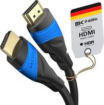 KabelDirekt 4K ir 8K HDMI kabelis - 10 x 2 m - sukurtas Vokietijoje - tinka bet kokiai HDMI kabelio sąrankai (4K@120Hz ir 8K@60Hz, HDMI 2.0, didelės spartos su eternetu, "Blu-ray", PS5, "Xbox" serija, jungiklis)