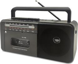 Kasetinis grotuvas "Bluetooth Boombox", juostinis magnetofonas AM/FM/SW radijo stereogarsiakalbis su dideliu garsiakalbiu ir ausinių lizdu, USB/TF/MP3 juostinis grotuvas, valdomas kintamosios srovės arba