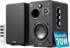 MAJORITY D70X Aktyvus garsiakalbis "Bluetooth" | Lentyninis garsiakalbis HDMI ARC | Studijos monitorius DJ Dvigubas garsiakalbis su anglies pluošto membrana | 70 W stereofoninis kompiuterio garsiakalbis | Monitoriaus garsiakalbis su nuotolinio valdymo pul