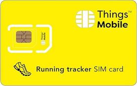 SIM kortelė, skirta GPS TRACKER RUNNING - Things Mobile - su pasauline tinklo aprėptimi ir kelių tiekėjų tinklu GSM/2G/3G/4G. Jokių fiksuotų išlaidų ir jokio galiojimo termino. Įskaičiuotas 10 € kreditas