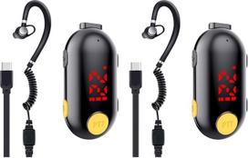 SMP radijo imtuvas su ausinėmis ir mikrofonu, "Super Mini Walkie Talkie" dvipusio ryšio radijo imtuvas, skirtas restoranams, lauko sportui, prekybos centrams, ligoninėms, turizmui, darbo vietoms, 2 vnt.