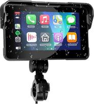 VECHTEL Motociklų navigacija Belaidis "CarPlay" ir "Android" automobilis "Moto", 5 colių HD jutiklinis ekranas GPS navigacija motociklui su IP68 atsparumu vandeniui, "Bluetooth", asistentas "Siri"/"Google", TPMS