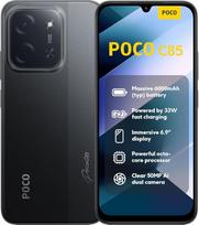 XIAOMI Poco C85, išmanusis telefonas, 8+256GB, 6,9 colių 120 Hz ekranas, 7,99 mm konstrukcija, "MediaTek Helio G81-Ultra Octa-Core", 50 MP AI dviguba kamera, 6000 mAh, juodas, įkroviklis neįtrauktas
