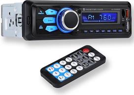 "Altaudia" automobilinis radijas - 1 DIN - 4 x 45 W - "Bluetooth 5.0", AUX funkcija, MP3 grotuvas ir x2 USB, FM, laisvų rankų funkcija, 7 spalvos, nuotolinio valdymo pultas, atminties funkcija, LCD ekranas, "iOS" ir "Android