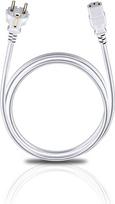 "Oehlbach Powercord C13" maitinimo laidas su dviejų kontaktų kištuku ir IEC maitinimo jungtimi, 1,5 m, baltas