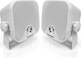 "STUDIOFINIX" 4 colių vandeniui atsparūs jūriniai garsiakalbiai 120 W, 2 krypčių, skirti lauke, valtims, keturračiams, visureigiams, džipams, golfo vežimėliams, traktoriams (balti)