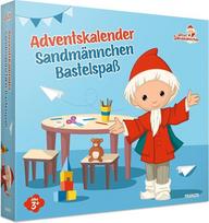 FRANZIS 67360 - Sandmännchen Adventskalender Bastelspaß, 24 Bastelprojekte und Vorlesegeschichten bis Weihnachten, für Kinder ab 3 Jahren
