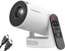 Mini projektorius 1080P Full HD palaikymas ir 720P natyvusis, nešiojamasis projektorius su "WiFi 6" ir "Bluetooth 5.4", nedidelis projektorius su automobiliniu posūkiu ir 180° pasukimu, suderinamas su HDMI/TV atmintuku/nešiojamuoju kompiuteriu/USB