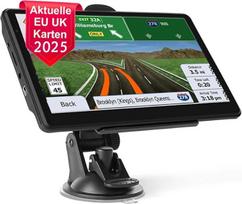 NEWFUN navigacijos prietaisai automobiliui, GPS navigacijos prietaisai sunkvežimiams, 2025 Europos žemėlapiai, 5 colių navigacijos prietaisas automobiliui, nemokamas žemėlapio atnaujinimas, su įspėjimu apie greitį, nukreipimas balsu