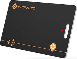 NOVOO plona piniginė Tracker įkraunama Air Tag kortelė su "Apple Find My" (tik "iOS") Smart "Bluetooth" piniginės ieškiklis IP68 vandeniui atspari SmartTag kortelė, suderinama su pinigine, pasais, bagažu