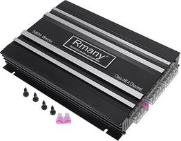TUCKBOLD Automobilinis 12 V 4 kanalų automobilinis stiprintuvas Stereo garso 5800 W suderinamas 4 kanalų automobilinis stiprintuvas juodas, 1 pakuotė