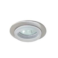 Įleidžiamas šviestuvas BS-3155, su baltu stiklu, MR16, 70 mm, 12V, matinio chromo