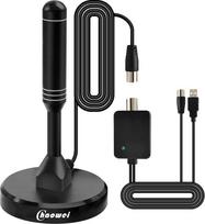 "Chaowei" antenos stiprintuvas dvb-t2 su magnetiniu pagrindu, skirtas naudoti lauke ir patalpose, 120 mylių dvbt2 antena su išoriniu stiprintuvu, 6,5 pėdų koaksialinis kabelis