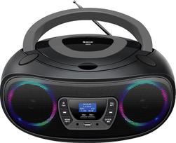 "Denver DAB+ Boombox" su DAB+/FM radiju, "Bluetooth" funkcija, pilka