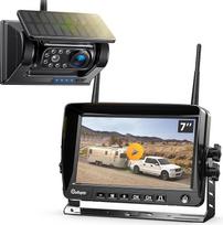 "eRapta" belaidė automobilio atbulinės eigos kamera: IP69K vandeniui atspari 7 colių HD 1080P atbulinės eigos kamera, belaidė, palaikanti 2 kameras, atbulinės eigos kameros su IPS monitoriumi, skirta lengviesiems automobiliams, visureigiams, sunkvežimiams