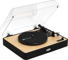 "House of Marley Revolution" "Bluetooth" patefonas - tvariai pagamintas plokštelių grotuvas, 33/45/78 aps./min. vinilo grotuvas su dulkių dangteliu, lengvas nustatymas, "Audio-Technica" imtuvas