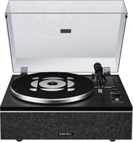 "Qlearsoul ONE-S" patefonas su integruotais garsiakalbiais ir DSP, senovinis patefonas "viskas viename" su "Bluetooth" įvestimi / išvestimi, Phono preampu, AT-3600L garsiakalbiu, 33/45 aps/min (juodas)
