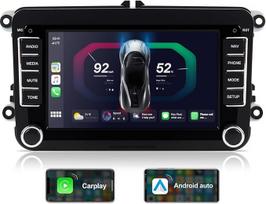 ACAVICA "Android" 7 colių automobilinis radijas "VW Skoda Seat" - "Apple Carplay" Android automobilio ekranas - Dvigubas DIN radijas su ekranu "Golf 5 6 Polo 6R Passat B6 B7 Touran Tiguan EOS - "Bluetooth" DSP GPS navigacija