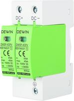 DEWIN apsaugos nuo viršįtampių įtaisas, 2P 40KA fotovoltinės apsaugos įtaisas DC 1000V apsaugos nuo viršįtampių apsaugos nuo žaibo įtaisas 35 mm DIN bėgis