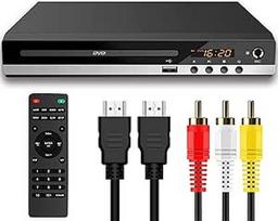 DVD grotuvas televizoriui, mini CD/DVD grotuvas, be regiono, su 1080P HDMI prievadu/AV išvestimi, Dolby Digital, USB prievadu