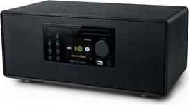 M-697 IDT išmanioji mikrosistema, 60 W kompaktiška sistema su DAB+, internetiniu radiju, CD, "Spotify" ir "Bluetooth", elegantiško medžio dizaino