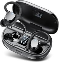 "Bluetooth" ausinės Sportas, 2025 ausinės į ausis Belaidis "Bluetooth 5.3" su 4 ENC triukšmo slopinimo mikrofonu, IP7 vandeniui atsparios ausinės, 128 valandų žaidimo laikas, dvigubas LED ekranas Ausinės "iOS Android