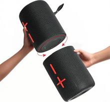 CYBORIS 2 in 1 nešiojamas 40 W dvigubas "Bluetooth" garsiakalbis, vandeniui atsparus belaidis garsiakalbis V5.3 su giliais bosais, garsus stereofoninis garsas, 24 val. veikimo laikas, tikras belaidis garsiakalbis