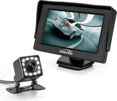 Galinio vaizdo kamera Automobilio galinis vaizdas su naktiniu matymu 12 LED 170° kampu Vandeniui atspari atbulinės eigos sistema + 4,3 colių LCD automobilio monitorius