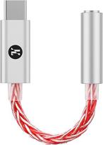 Girftu JCALLY JM6 Pro USB C tipo C į 3,5 mm dvigubą DAC CX31993 MAX97220 ausinės Skaitmeninis garso nešiojamasis dekodavimo stiprintuvas HiFi DAC mobiliųjų ausinių adapteris (raudonas)