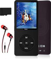 MP3 grotuvas, muzikos grotuvas su 16GB "Micro SD" kortele, itin plonas muzikos grotuvas su įmontuotu garsiakalbiu, nuotraukų peržiūra, vaizdo įrašų atkūrimu, FM radiju, diktofonu, elektroninių knygų skaitytuvu