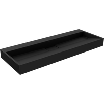 Mexen Ava ant stalviršio montuojamas praustuvas iš kompozito B/O 120 x 46 cm, juodas - 23011270