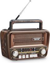 "Gelielim" retro radijo imtuvas AM FM, nešiojami trumpųjų bangų radijo imtuvai su geriausiu priėmimu, "Bluetooth 5.3" garsiakalbis, baterija veikiantys radijo imtuvai, palaikantys TF kortelę / USB, dovanų idėja pagyvenusiems žmonėms, retro senovinis dekor