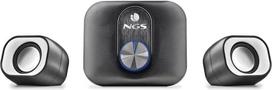 "NGS Comet 2.1" mini stereofoninės ausinės kompiuteriui su žemų dažnių garsiakalbiu, USB maitinimas ir 3,5 mm pagalbinis įėjimas, 20 W galia, "Plug & Play