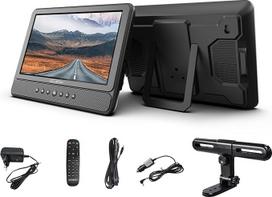 "Reflexion DVD1052N Twin Monitor", nešiojamasis DVD grotuvas automobiliui, 10,1 colio LCD ekranas, stereofoninis garsiakalbis, elektroninė antiblokavimo sistema, akumuliatorius, USB, 12 V automobilinis adapteris, 230 V maitinimo šaltinis