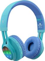 "Riwbox WT-7S" vaikiškos "Bluetooth" ausinės, LED šviečiančios belaidės sulankstomos stereofoninės ausinės su mikrofonu ir garsumo valdymu, skirtos kompiuteriui / telefonui / televizoriui / planšetiniam kompiuteriui (mėlynos spalvos)