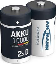 ANSMANN D dydžio 10000mAh NiMH didelės talpos įkraunamos baterijos (2 vnt.)