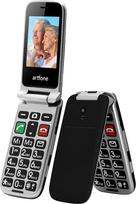 artfone CF241A GSM sulankstomas mobilusis telefonas Senjorų mobilusis telefonas su įkrovikliu ir fotoaparatu, dviejų SIM kortelių mobilusis telefonas su pagalbos iškvietimo mygtuku, 2,4 colio spalvotas ekranas, pensininkų mobilusis telefonas su dideliais