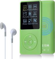 COVVY 8GB nešiojamasis MP3 muzikos grotuvas, palaikantis iki 64GB SD atminties kortelę, neprarandantis garso HiFi MP3 grotuvas, muzikos/vaizdo/garso įrašymo/FM radijas/knygų skaitytuvas/fotografijų peržiūros programa (8G, žalias)